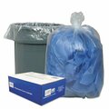 Webster Industries ClassicClr, LINEAR LOW-DENSITY CAN LINERS, 56 GAL, 0.9 MIL, 43in X 47in, CLEAR, 100PK 434722C